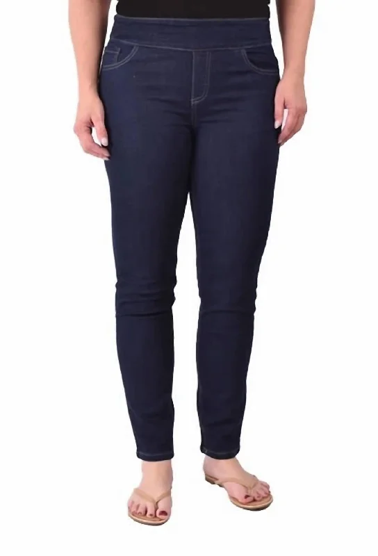 Hannah Classic Pull On Jean In Dark Wash