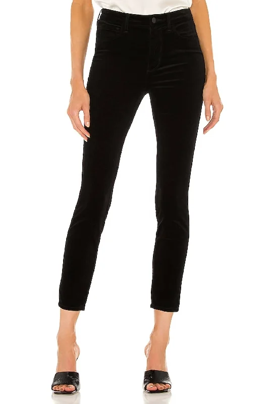 Katrina Ultra Hr Skinny Jeans In Noir Noir