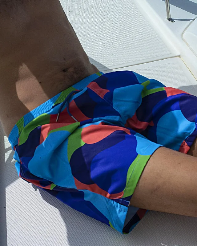 Multi Color Shades Swim Shorts