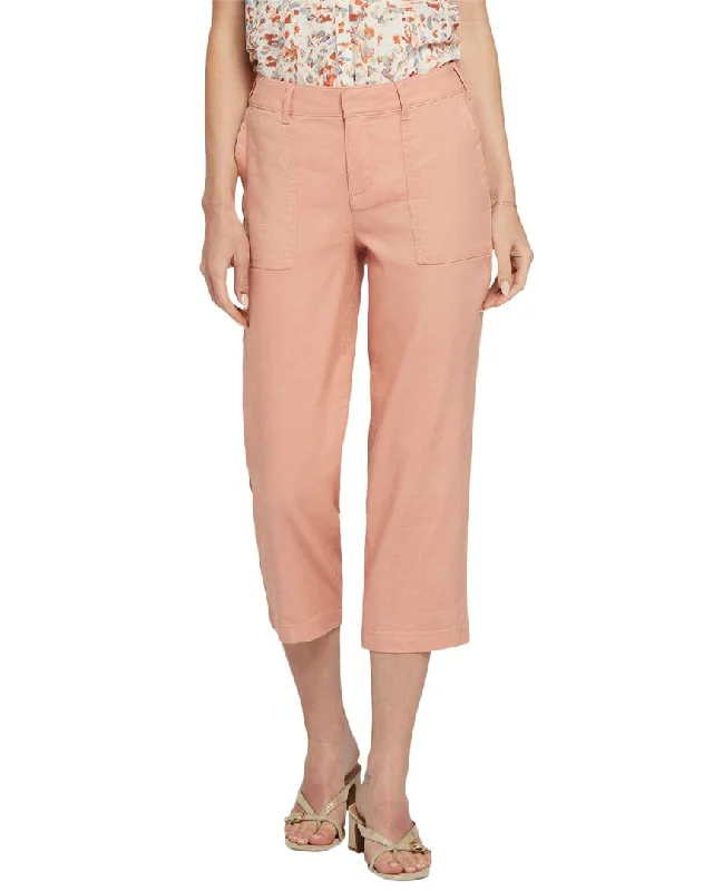 NYDJ Petite Linen-Blend Utility Pant