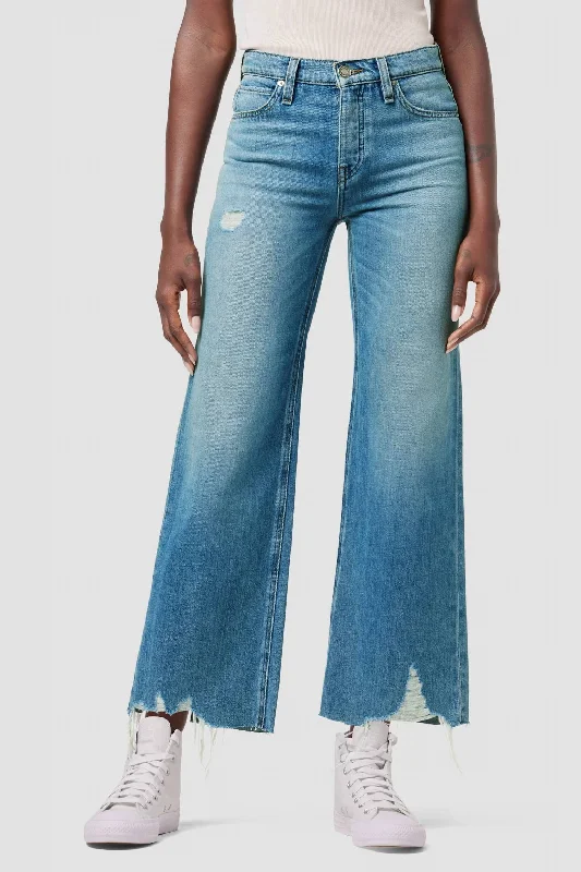 Rosie High-Rise Wide Leg Jean In Thunderforce