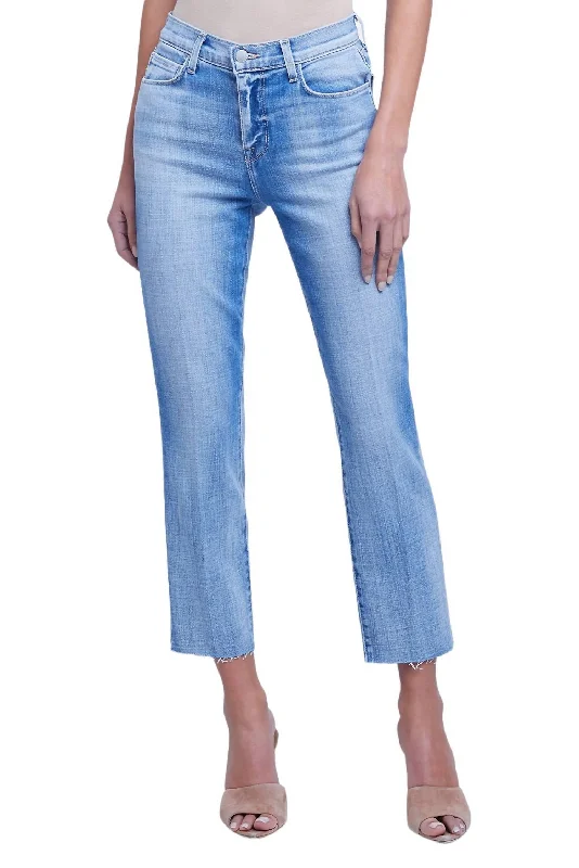 Sada High Rise Crop Slim Jeans In Highland